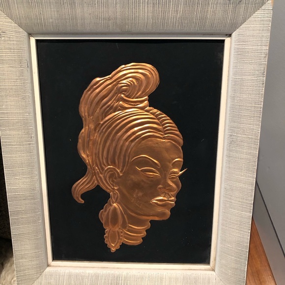 Vintage African Copper MCM Art - Picture 2 of 4